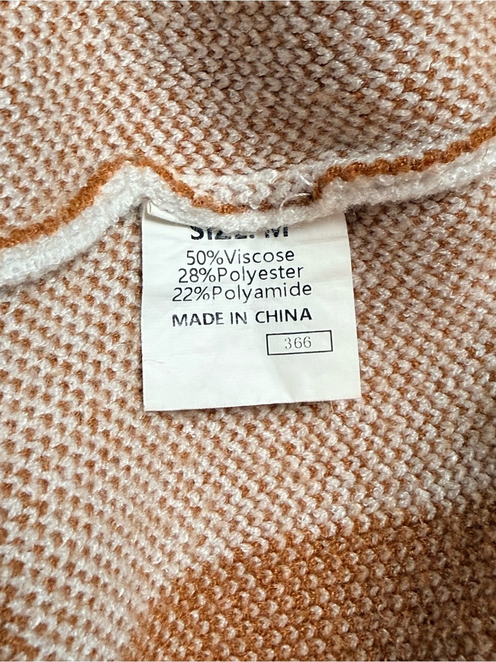 Oversized Medium Brown Cream Buffalo Plaid Knit Cardigan Sweater - Picture 6 of 11